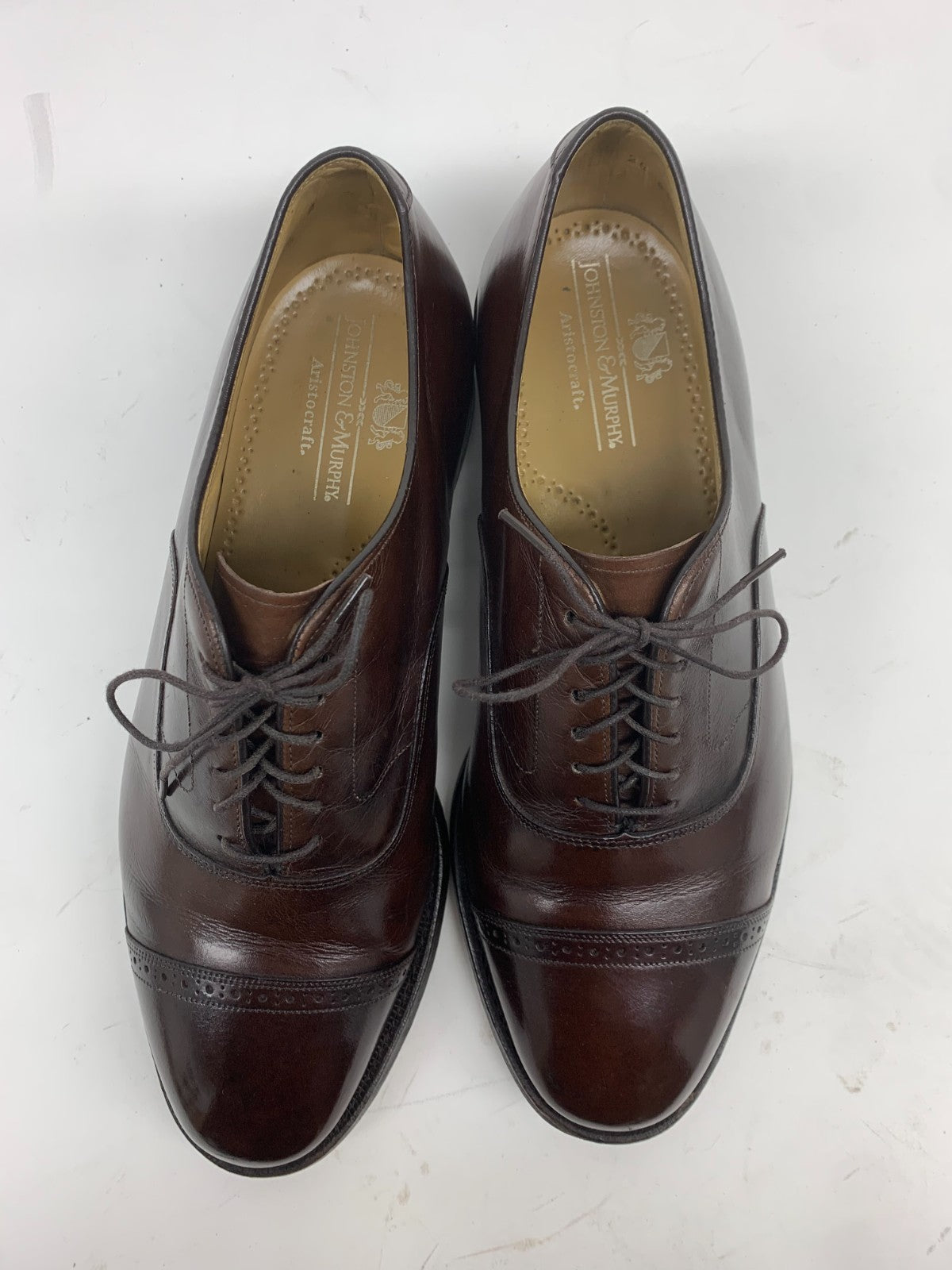 Johnston & Murphy Aristocraft Men's 7.5D Cap Toe Oxford Shoes - Made in USA photo 12