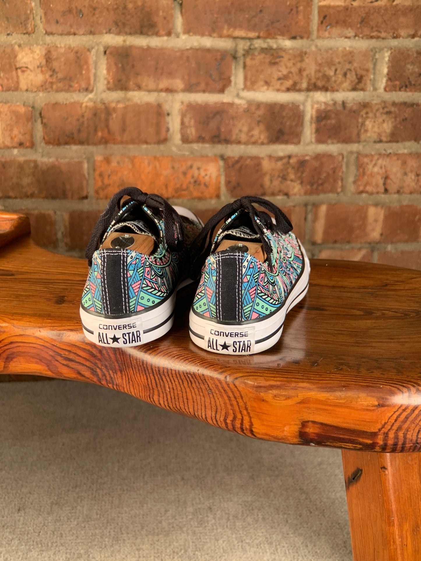 Converse All Star Low Top Sneakers Men’s 9 Women’s 11 Multicolor Canvas Shoes
