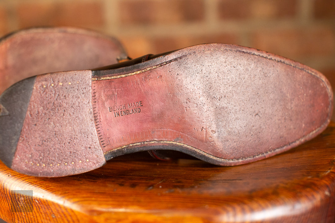 Joseph Cheaney Oxblood Single Monk Strap Shoes Men’s UK 10.5 D Made in England