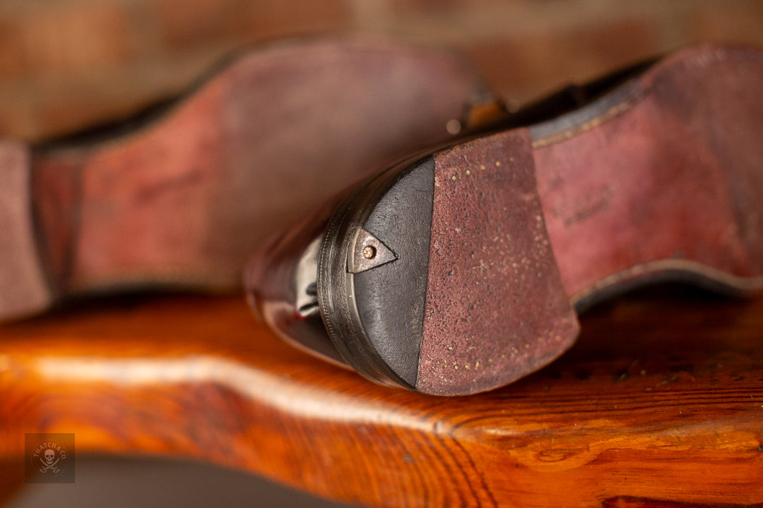 Joseph Cheaney Oxblood Single Monk Strap Shoes Men’s UK 10.5 D Made in England