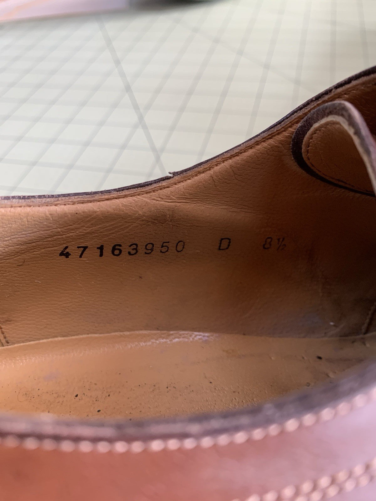 Santino men’s Brown Leather Dress Shoes - 8.5 D Made In Italy photo 13