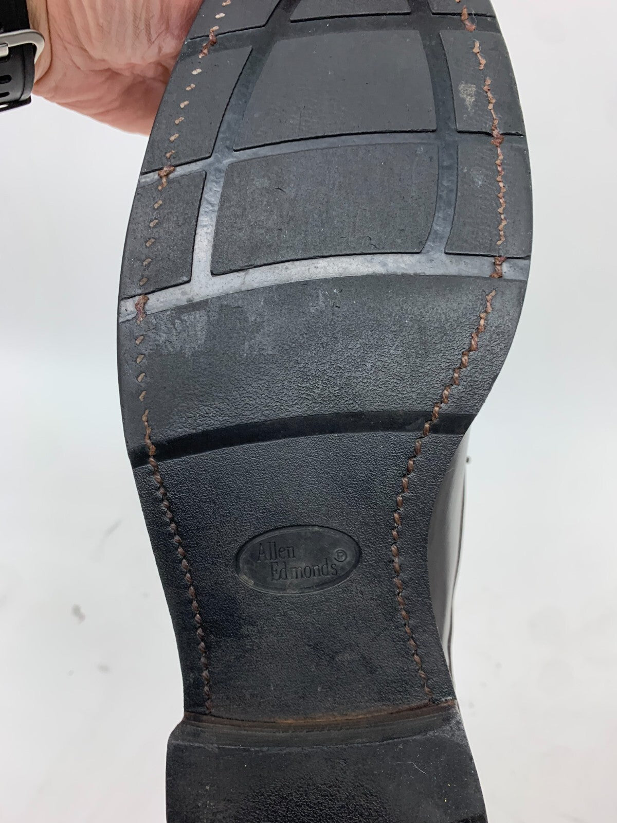 Allen Edmonds Black Cap-Toe Derby Dress Shoes – Size 11 B – Made in USA photo 11
