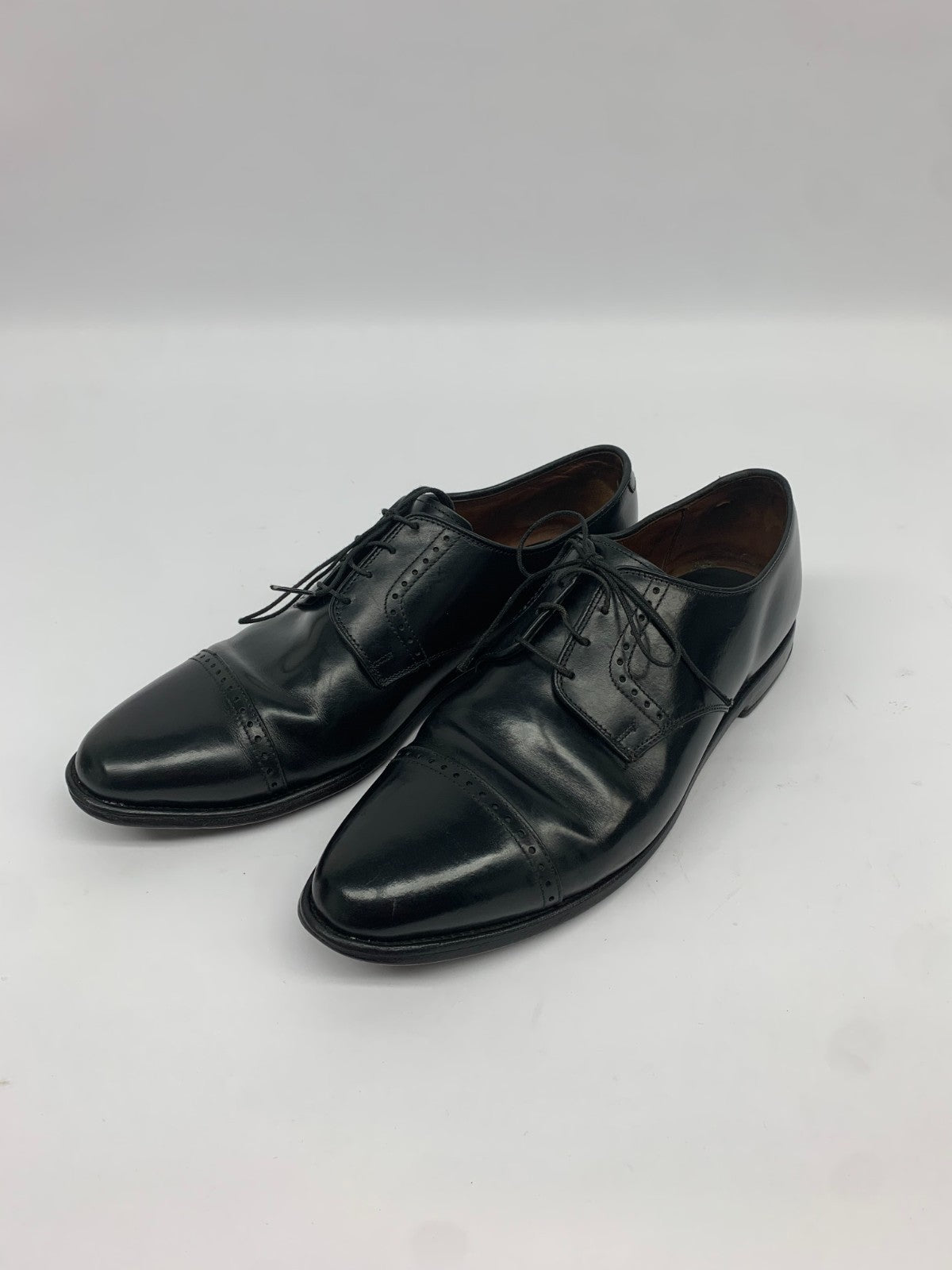 Allen Edmonds Clifton Black Leather Cap-Toe Oxford Dress Shoes Men’s 11.5 D USA photo 2