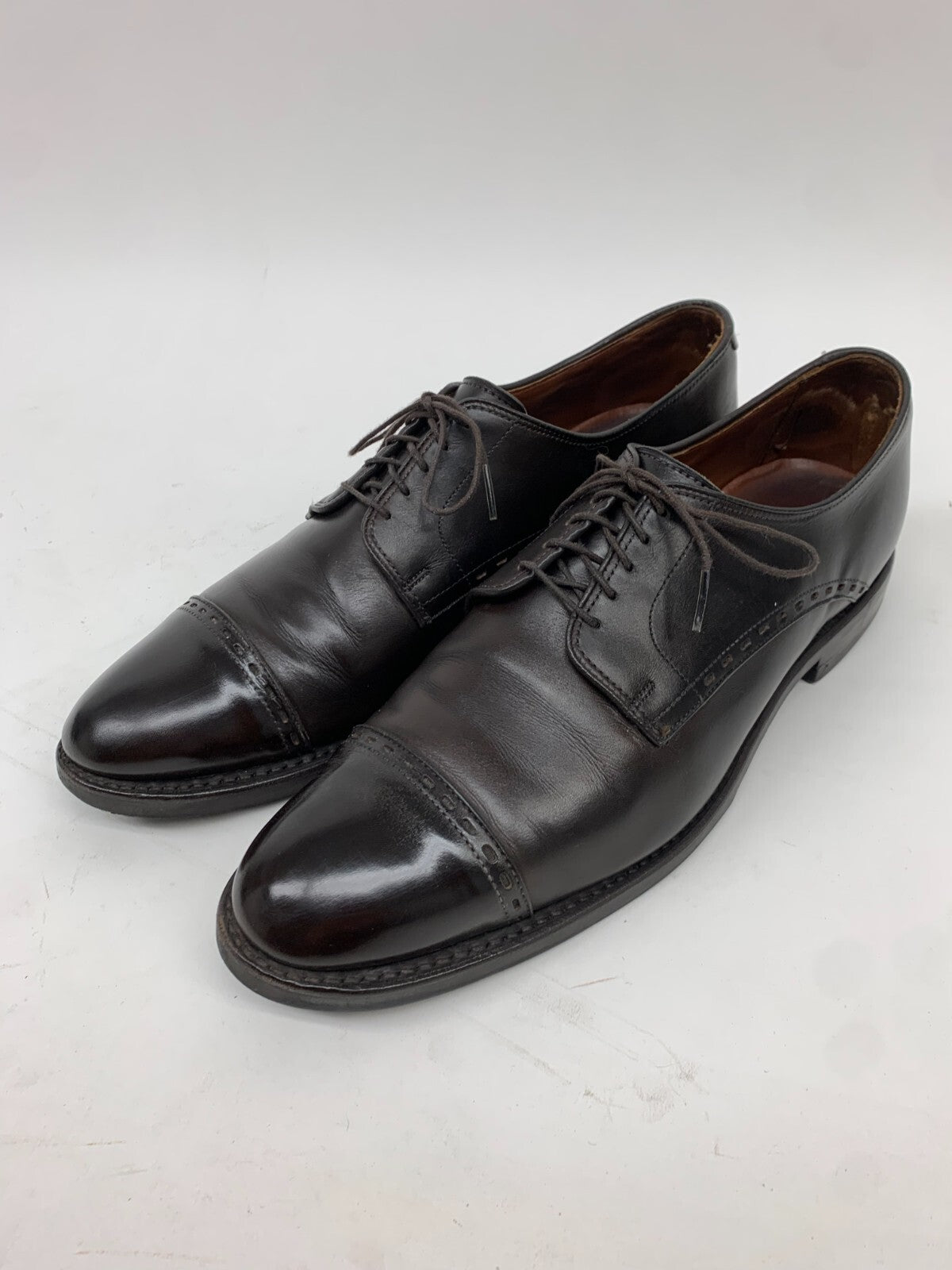 Allen Edmonds Black Cap-Toe Derby Dress Shoes – Size 11 B – Made in USA photo 2