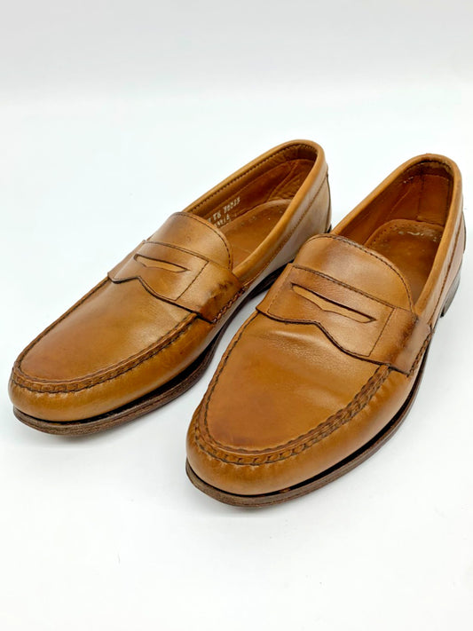 Allen Edmonds Cavanaugh Penny Loafers Men 11.5 B Brown Leather Made in USA photo 1