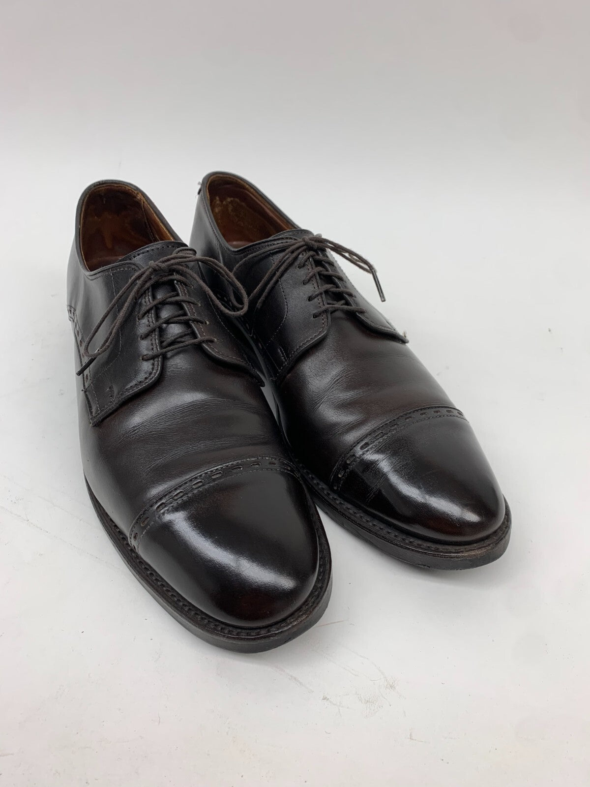 Allen Edmonds Black Cap-Toe Derby Dress Shoes – Size 11 B – Made in USA photo 1