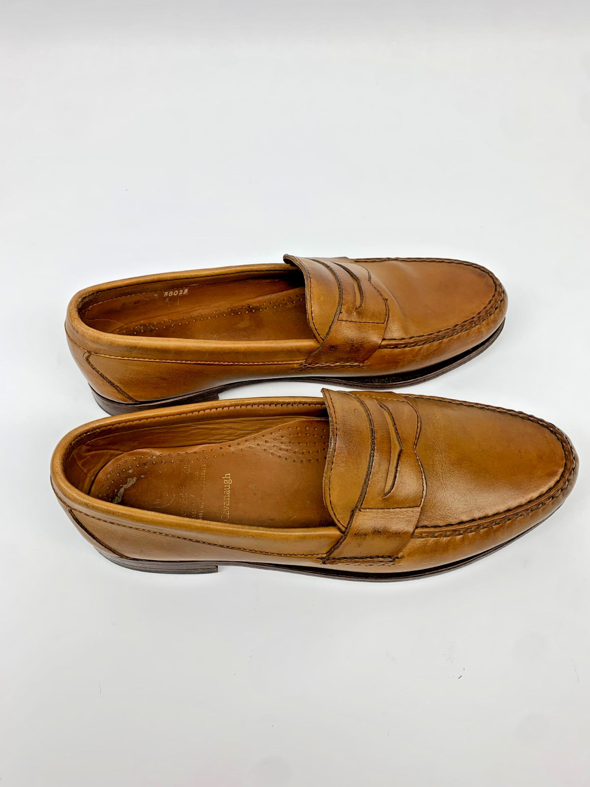 Allen Edmonds Cavanaugh Penny Loafers Men 11.5 B Brown Leather Made in USA photo 4