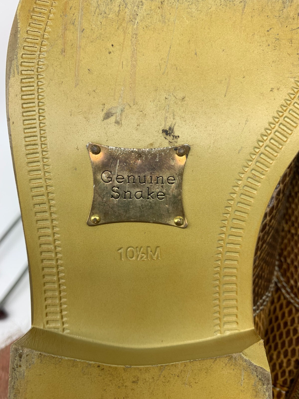 Genuine Snakeskin Double‑Monk Strap Shoes – Giorgio Brutini US 10.5 M – Rare photo 8