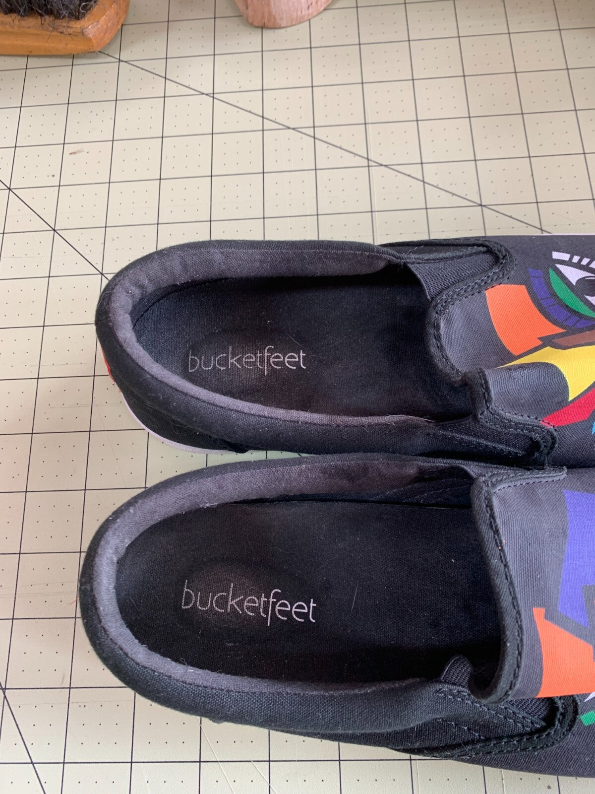 Bucketfeet "The Duo" Slip-On Canvas Shoes | Size 11 US | Andy Silvestri Design | photo 5