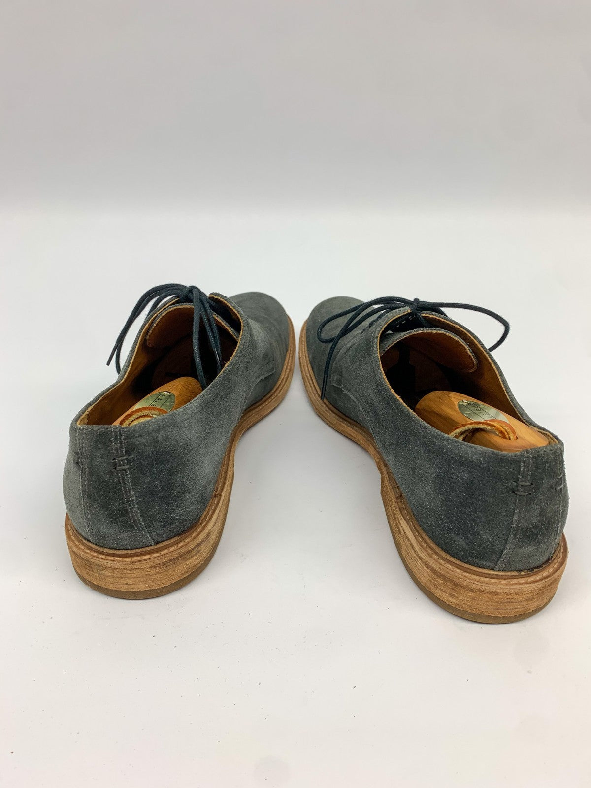 Frye Men’s Gray Suede Oxford Dress Shoes – Size 11 D – Classic Style, Quality photo 5