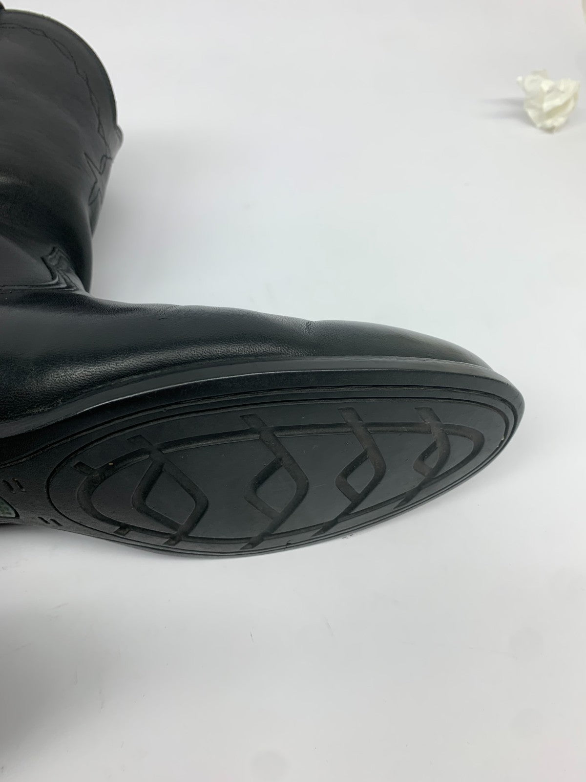 Ariat Black Leather Roper Boots Men 11 D Western Cowboy Ranch Work Boots photo 9