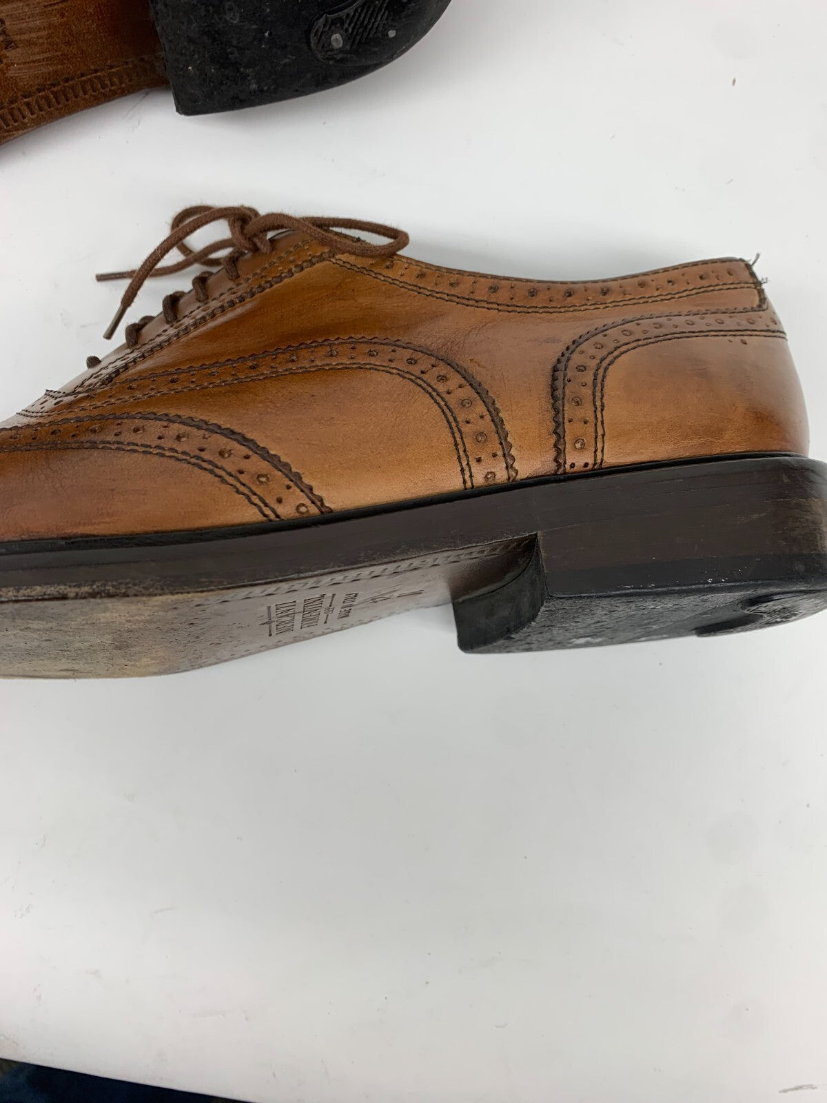 Mercanti Fiorentini 6650 Wingtip Oxford US 12 M Tan/Cognac Leather | Italy photo 10