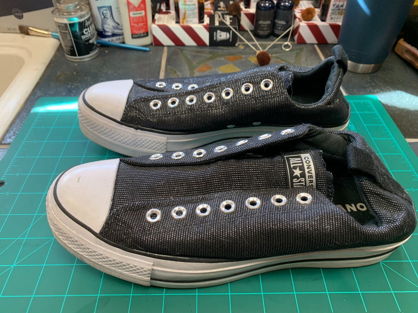 50% off - Converse Women's Chuck Taylors All Star Glitter Sz 11 wm - Retail $99 photo 2