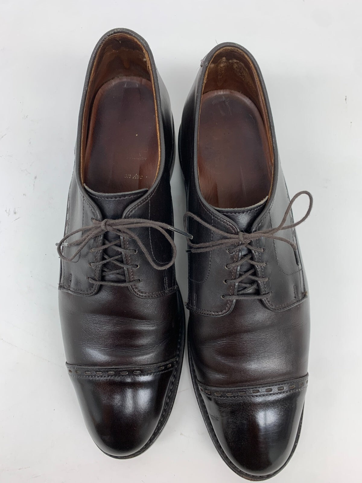 Allen Edmonds Black Cap-Toe Derby Dress Shoes – Size 11 B – Made in USA photo 5