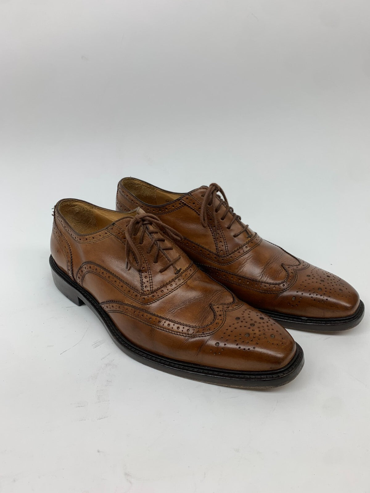Mercanti Fiorentini 6650 Wingtip Oxford US 12 M Tan/Cognac Leather | Italy photo 1
