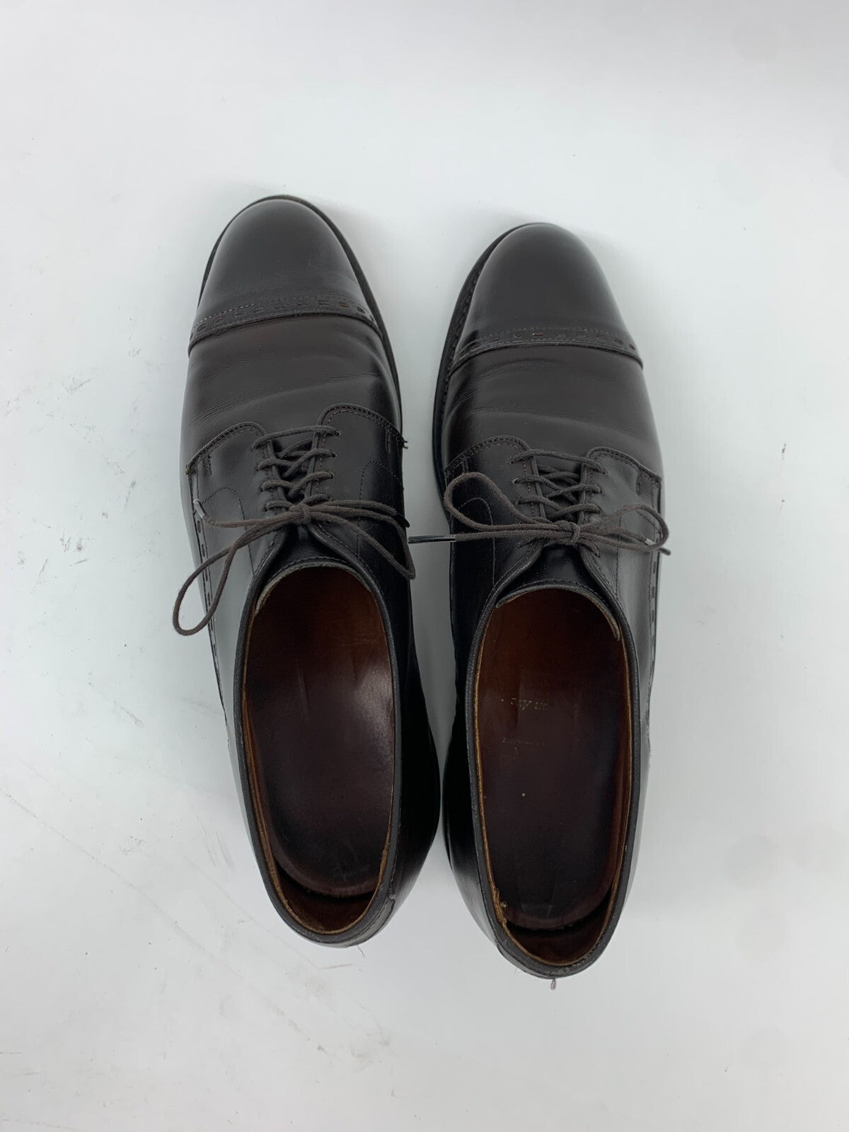 Allen Edmonds Black Cap-Toe Derby Dress Shoes – Size 11 B – Made in USA photo 4