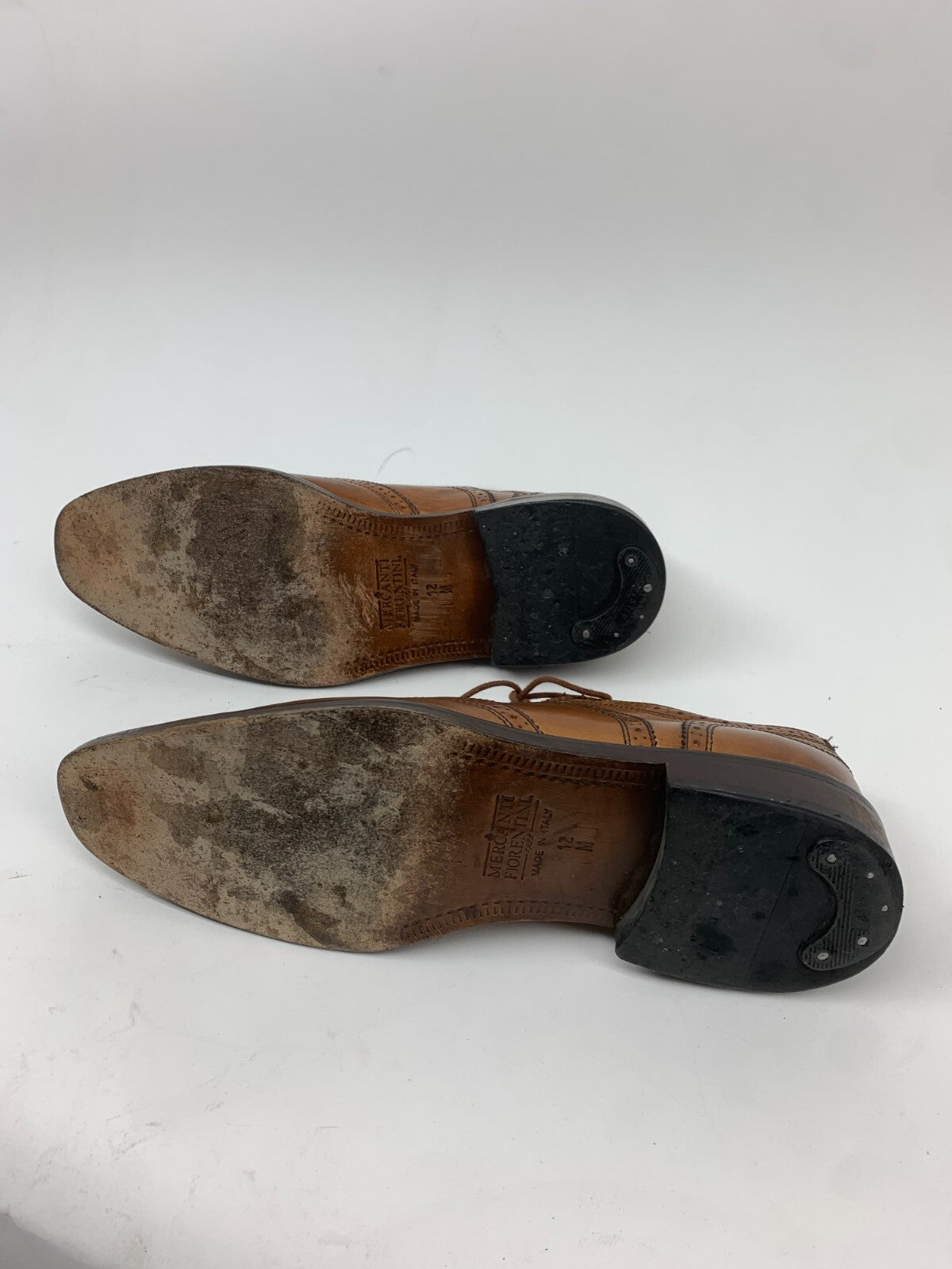 Mercanti Fiorentini 6650 Wingtip Oxford US 12 M Tan/Cognac Leather | Italy photo 9