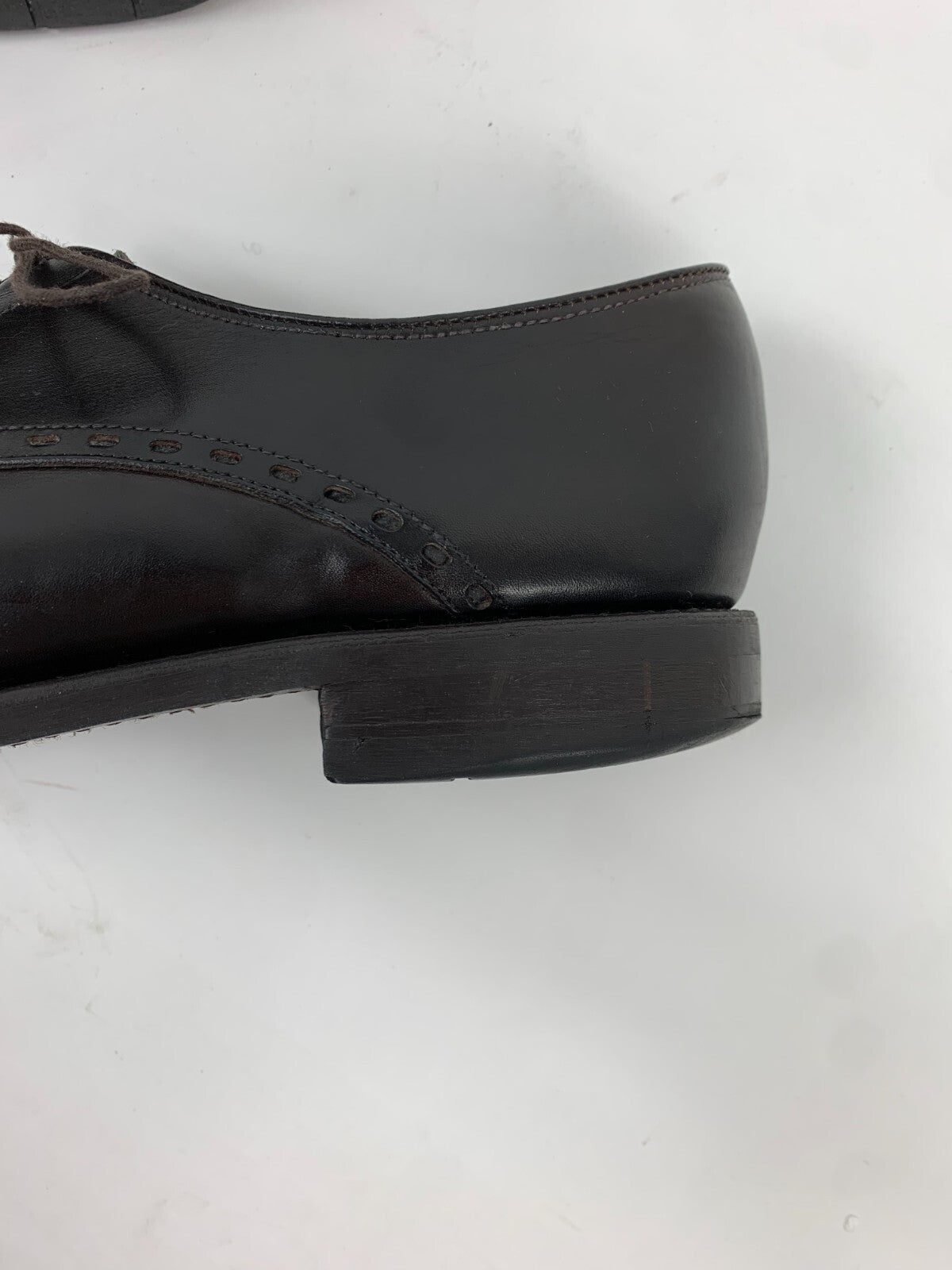 Allen Edmonds Black Cap-Toe Derby Dress Shoes – Size 11 B – Made in USA photo 8