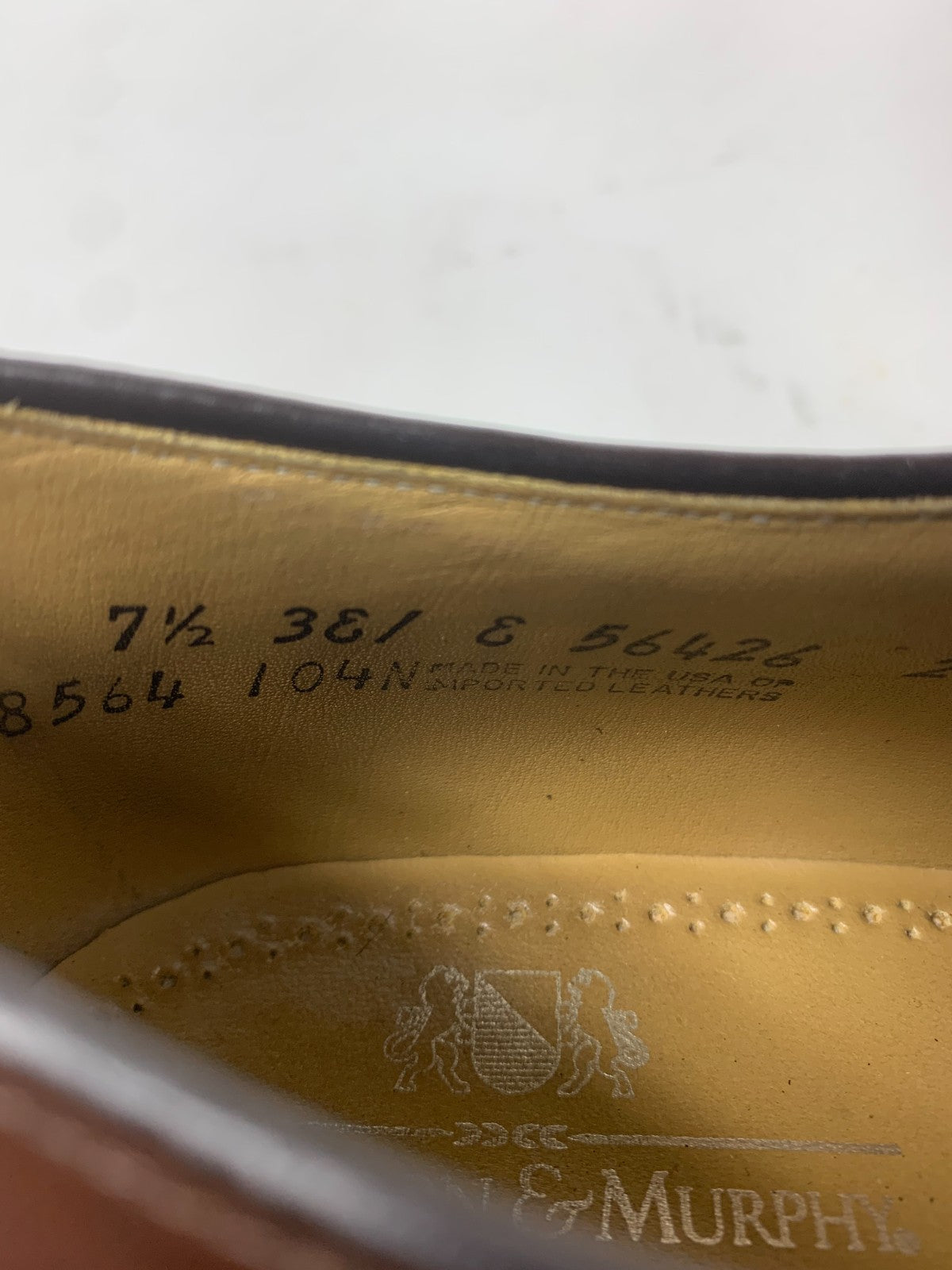 Johnston & Murphy Aristocraft Men's 7.5D Cap Toe Oxford Shoes - Made in USA photo 10