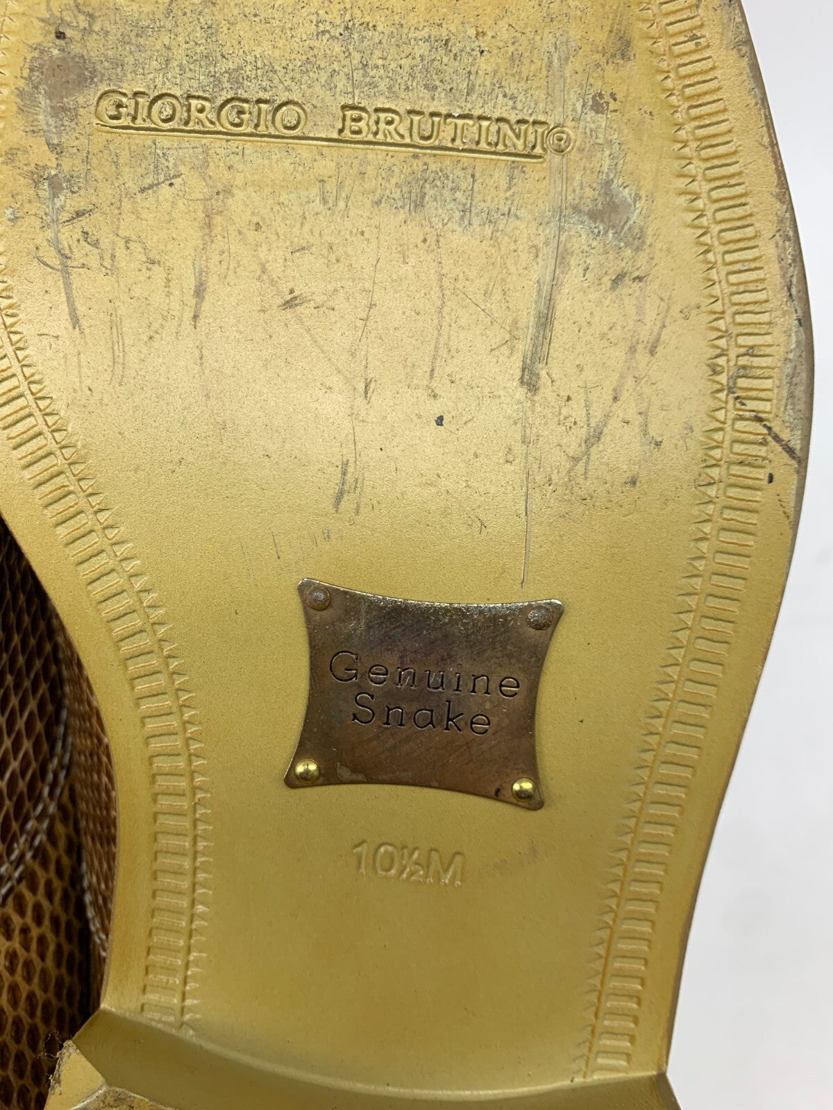 Genuine Snakeskin Double‑Monk Strap Shoes – Giorgio Brutini US 10.5 M – Rare photo 9