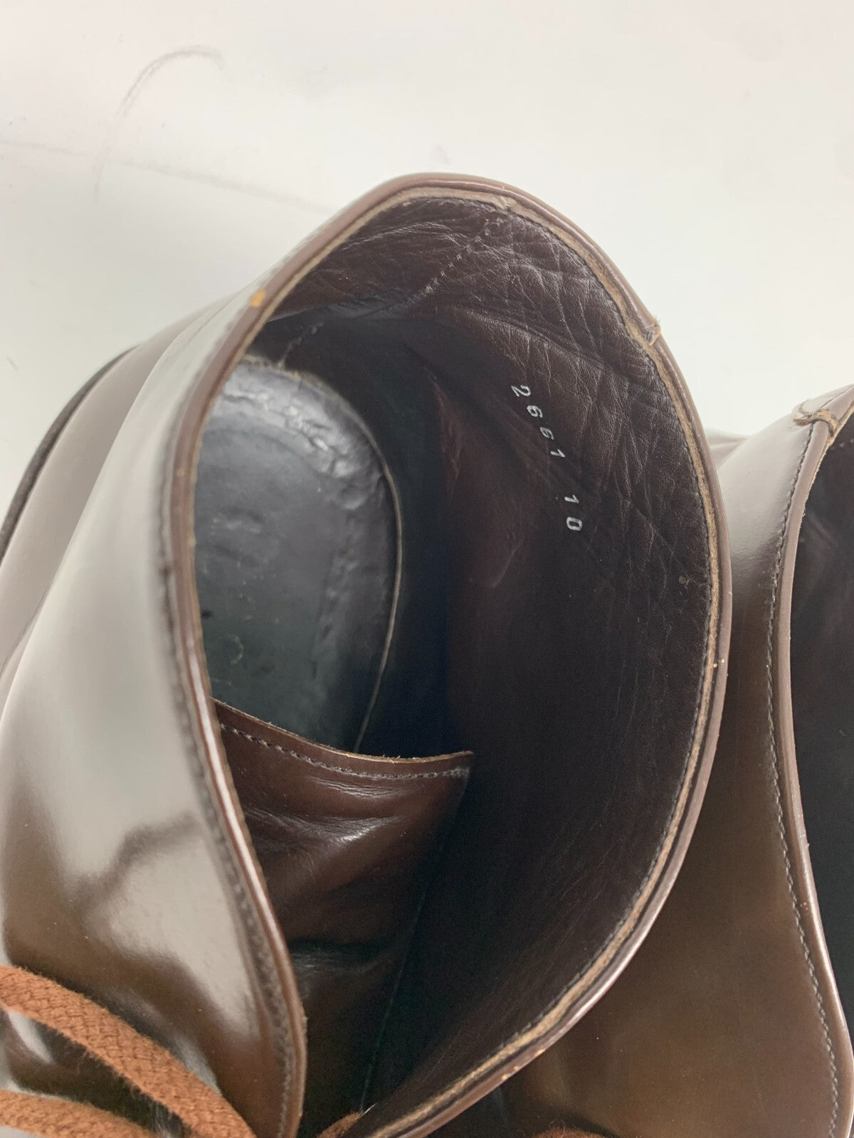 Gucci Men’s Dark Brown Leather Chukka Boots US 10 Made in Italy Luxury Designer photo 9