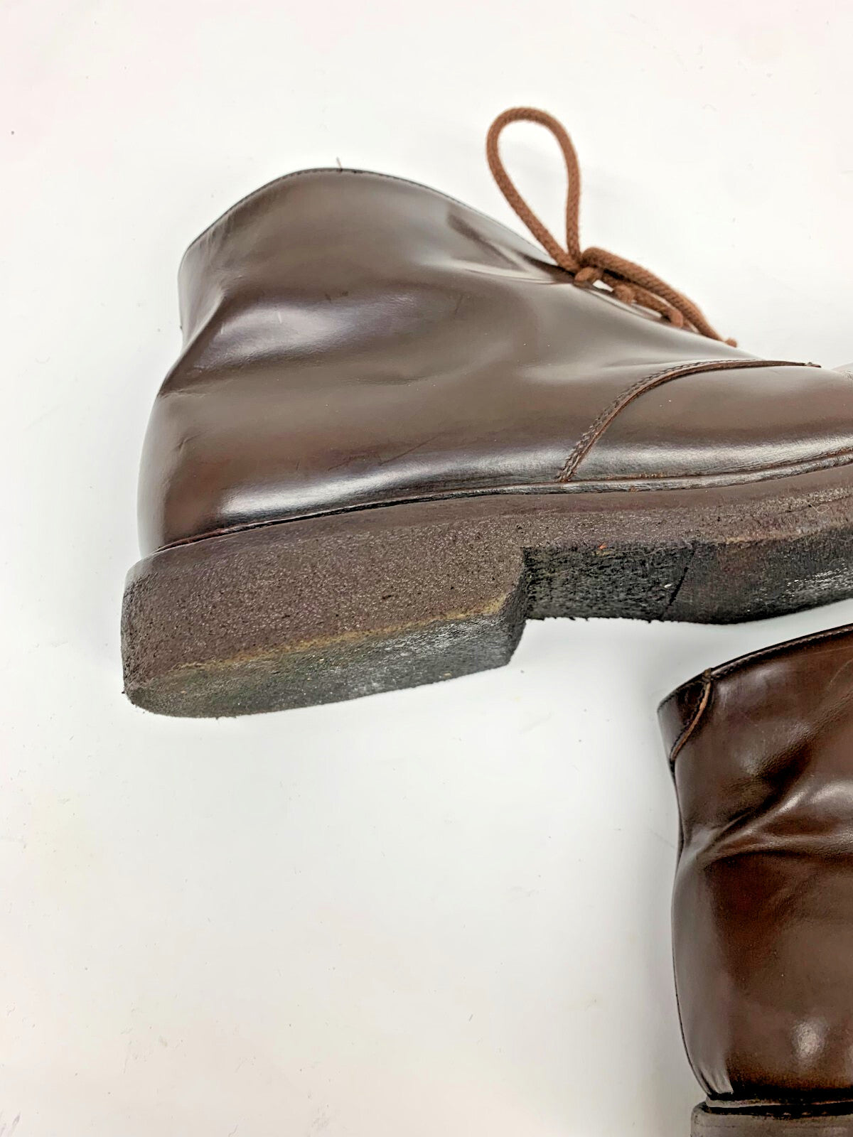Gucci Men’s Dark Brown Leather Chukka Boots US 10 Made in Italy Luxury Designer photo 13