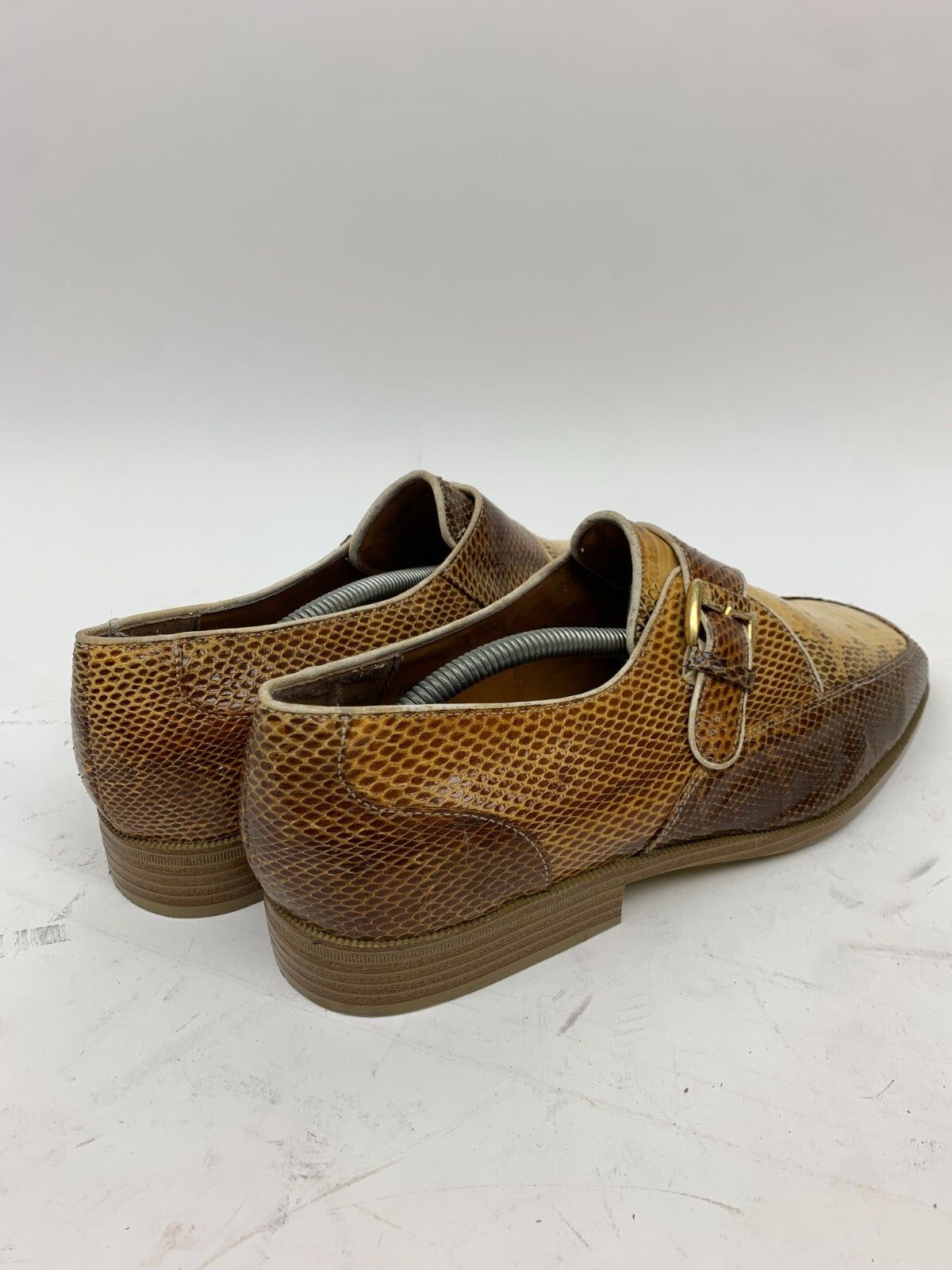 Genuine Snakeskin Double‑Monk Strap Shoes – Giorgio Brutini US 10.5 M – Rare photo 3