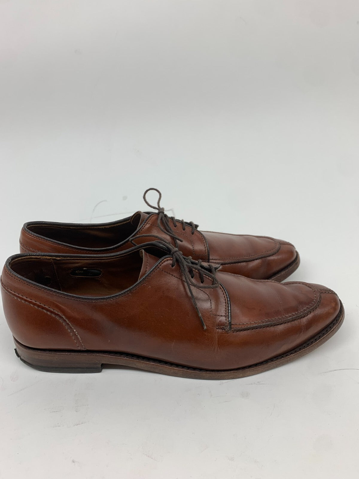 Allen Edmonds Raymond Apron-Toe Derby US 11 B Brown Leather Dress Shoe USA photo 5