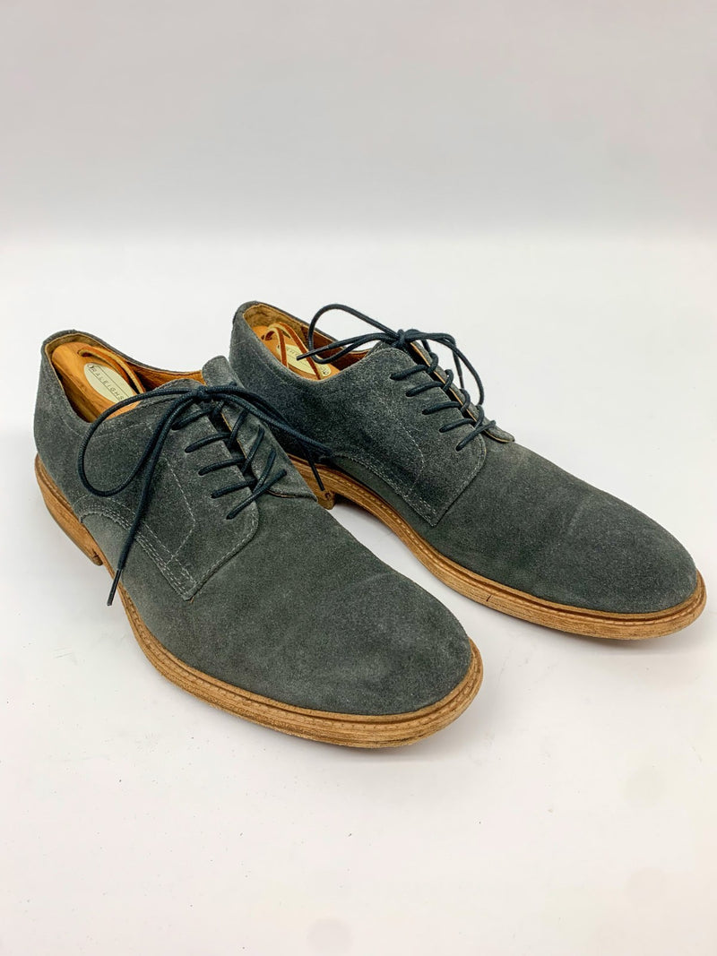 Frye Men’s Gray Suede Oxford Dress Shoes – Size 11 D – Classic Style, Quality photo 2