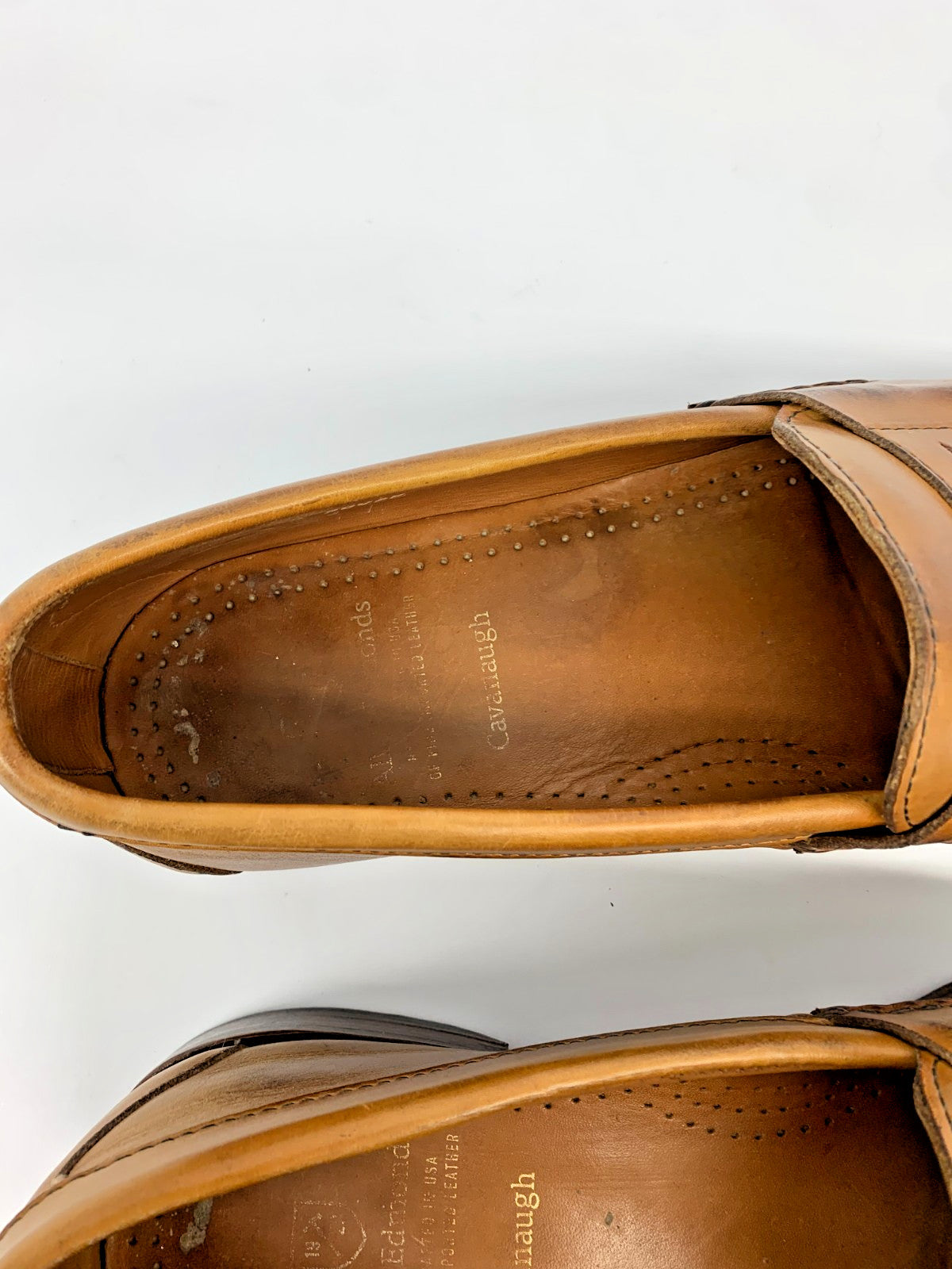 Allen Edmonds Cavanaugh Penny Loafers Men 11.5 B Brown Leather Made in USA photo 6