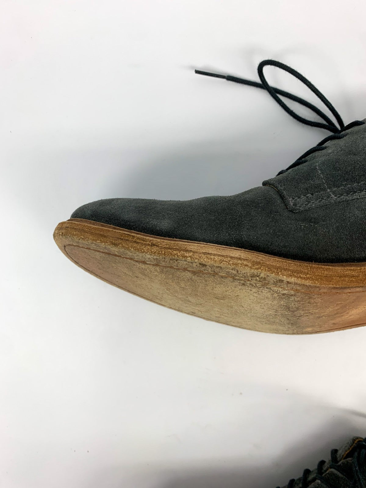 Frye Men’s Gray Suede Oxford Dress Shoes – Size 11 D – Classic Style, Quality photo 12