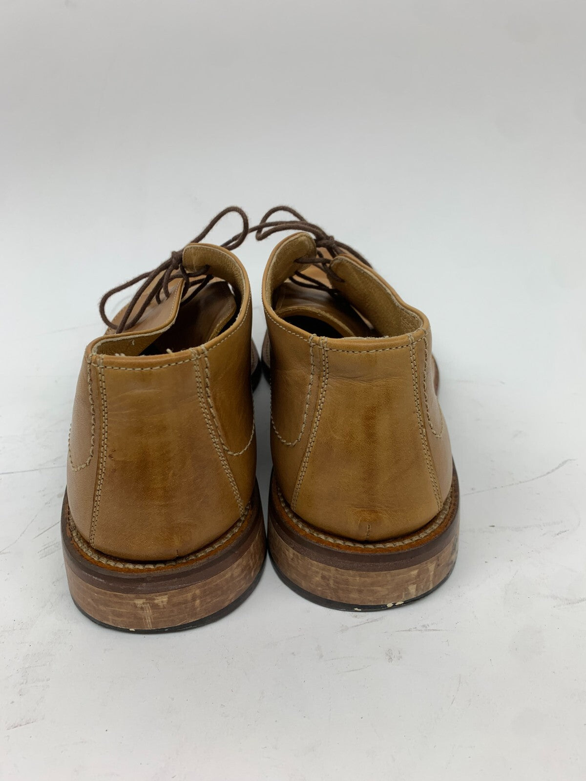 Men’s Tan Leather Moc-Toe Chukka Boots – Made in Italy – Size US 12 / EU 46 photo 3