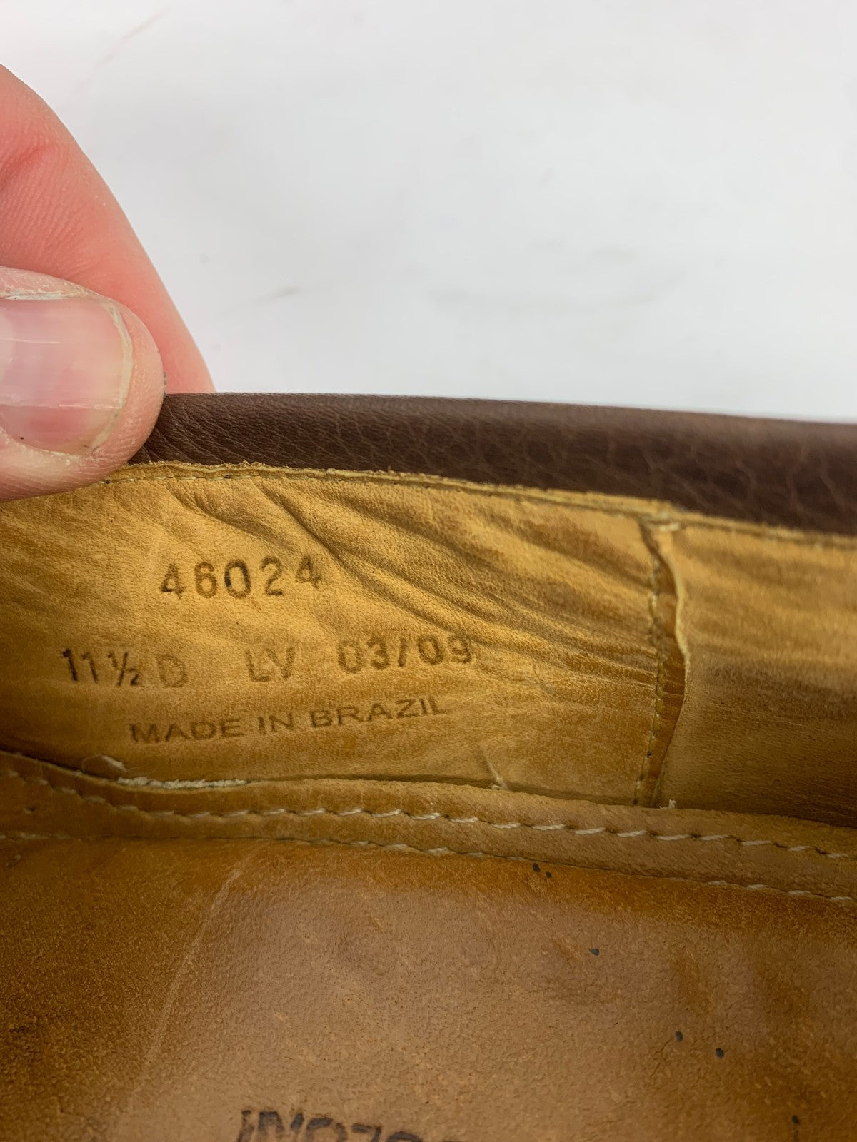 Sandro Moscoloni Brown Pebbled Leather Penny Loafers – Men’s Size 11.5D photo 11