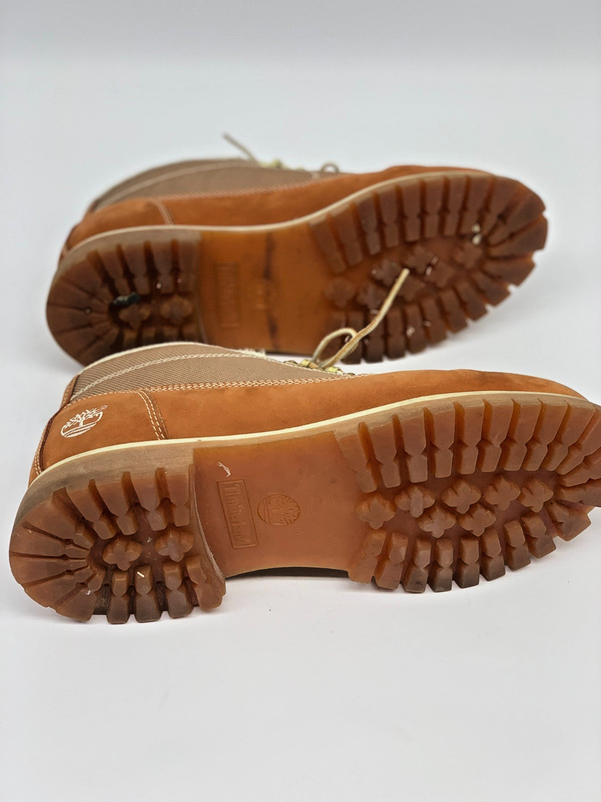 Timberland Men’s Euro Hiker Nubuck & Canvas Mid Boots – Wheat Brown – Size 11.5 photo 7
