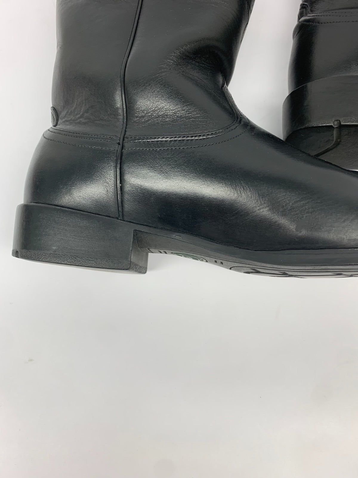 Ariat Black Leather Roper Boots Men 11 D Western Cowboy Ranch Work Boots photo 6