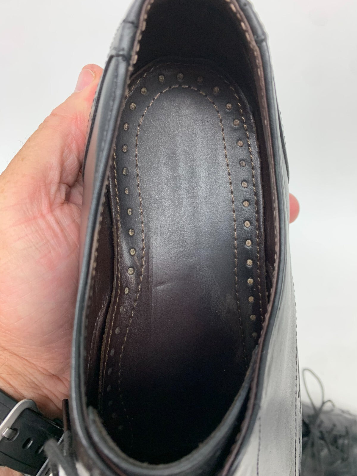 Allen Edmonds Black Cap-Toe Oxford Dress Shoes – Size 9.5 B (Narrow) photo 5
