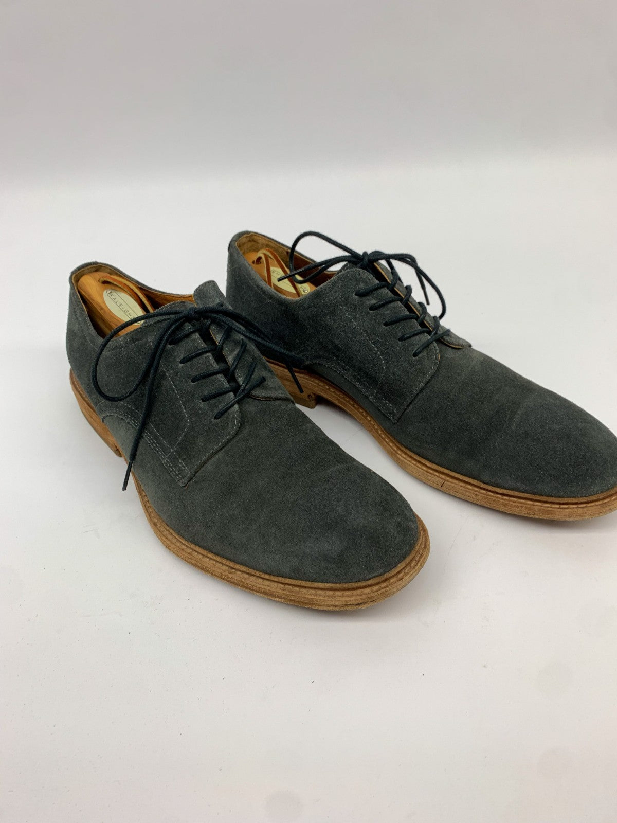 Frye Men’s Gray Suede Oxford Dress Shoes – Size 11 D – Classic Style, Quality photo 3