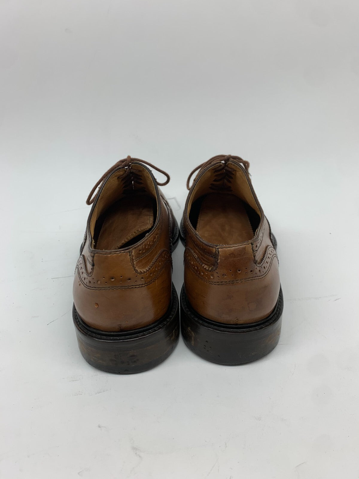 Mercanti Fiorentini 6650 Wingtip Oxford US 12 M Tan/Cognac Leather | Italy photo 4