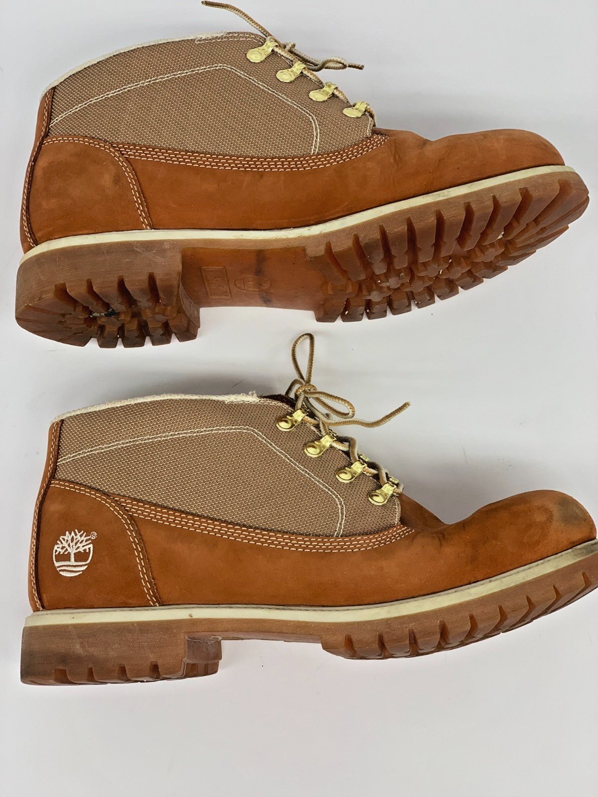 Timberland Men’s Euro Hiker Nubuck & Canvas Mid Boots – Wheat Brown – Size 11.5 photo 8