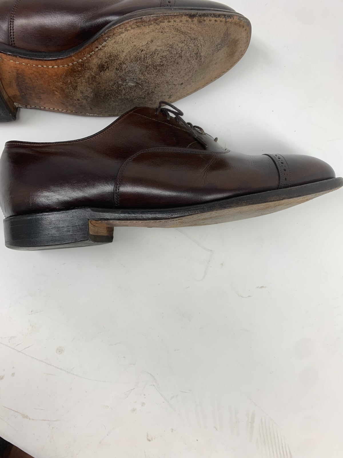 Johnston & Murphy Aristocraft Men's 7.5D Cap Toe Oxford Shoes - Made in USA photo 6